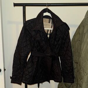 Burberry Black Quilted Utility Jacket
